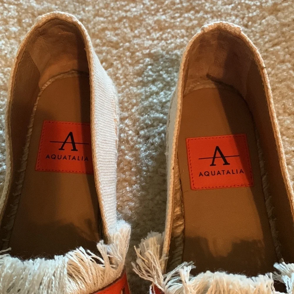 NWT AQUATALIA Kailyn Water Resistant Espadrille Flat